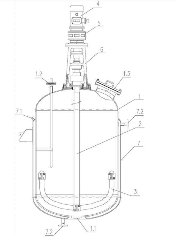Crystallization kettle for crystallization of aztreonam